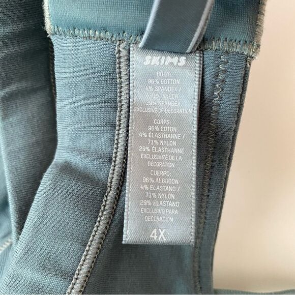 Skims Cotton Jersey Triangle Bralette - Kyanite - 4x - Picture 6 of 7